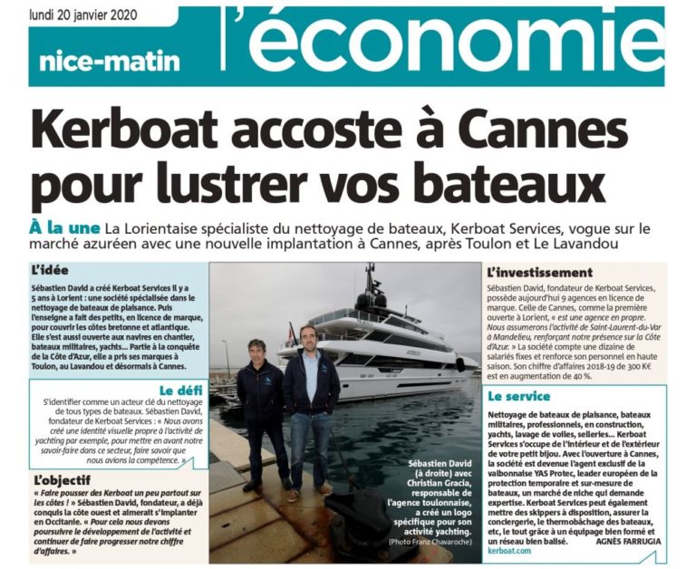 Kerboat Services accoste à Cannes !