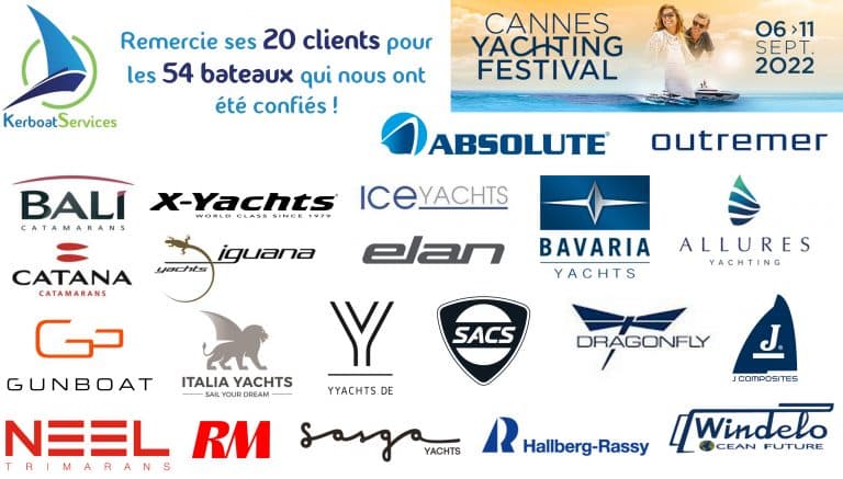 54 bateaux pour les équipes Kerboat Services au Cannes Yachting Festival