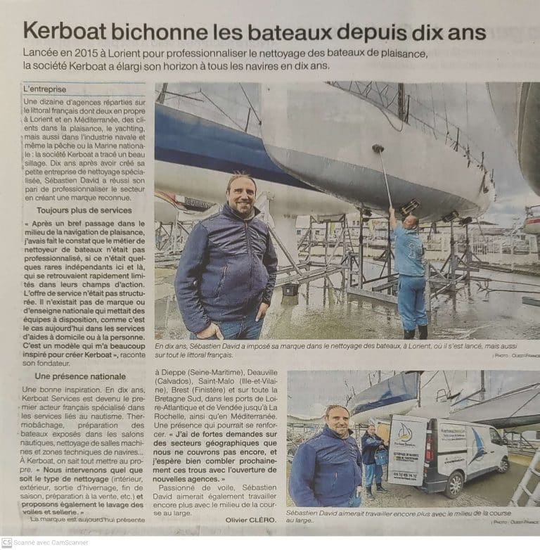 Kerboat Services bichonne les bateaux depuis 10 ans